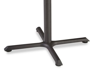 THE CAFE TABLE Black Steel 4pin φ100 Linear Café Table | Modern Outdoor Furniture