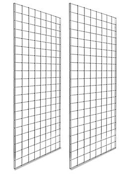 Gridwall Panels - 2 x 5', Chrome H-6277C