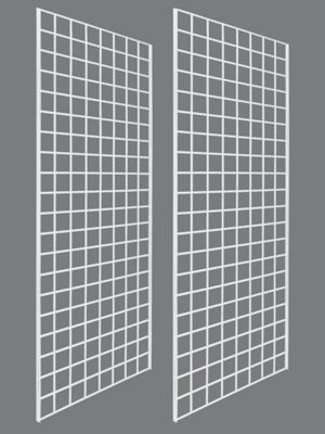 Gridwall Panels - 2 x 5', White H-6277W