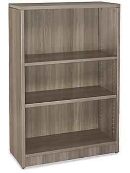 Laminate Bookcase - 3-Shelf, Gray H-6285GR