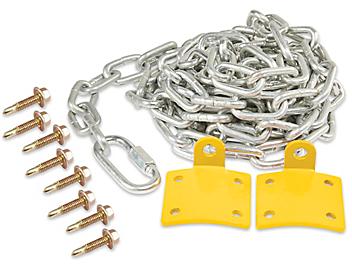 Safety Bollard Steel Chain - 10' H-6289