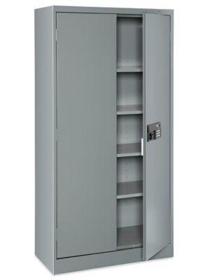 Downtown Storage Cabinet - 2-Shelf, Gray - ULINE - H-6859GR