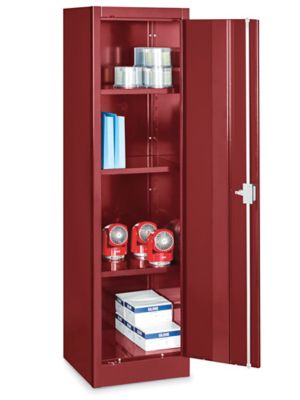 Slim Storage Cabinet - 24 x 18 x 66, Unassembled, Light Gray H-6317GR -  Uline