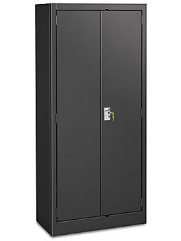 Slim Storage Cabinet - 30 x 15 x 66", Assembled, Black H-6318ABL