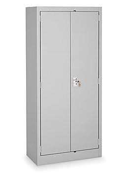 Slim Storage Cabinet - 30 x 15 x 66", Unassembled, Light Gray H-6318GR