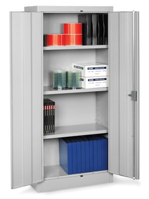 Slim Storage Cabinet - 24 x 18 x 66, Unassembled, Light Gray H-6317GR -  Uline
