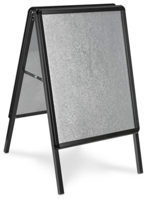 Aluminum Snap Edge A-Frame Sign - Black H-6327BL - ULINE