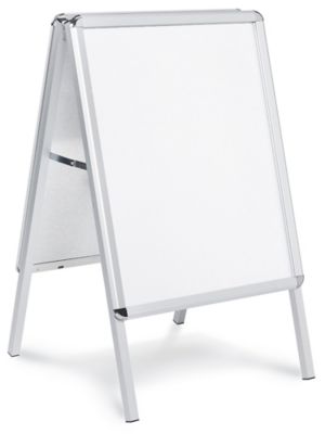 22x28 Snap Open Quick Change Double Sided Sign Frames with mitered  corners. Brushed Aluminum.