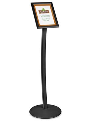 8 1/2 x 11 Pedestal Sign Holder Black