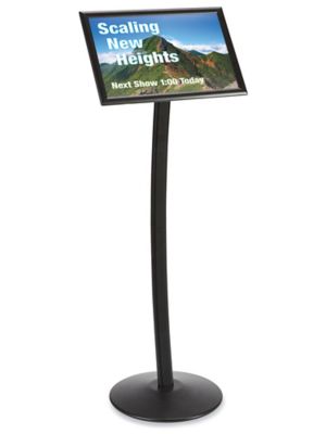 Pedestal Sign Holder - 11 x 17", Black H-6329BL