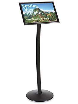 Pedestal Sign Holder - 11 x 17", Black H-6329BL