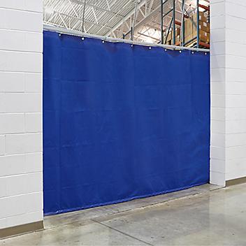 Industrial Curtain Wall - 12 x 10', Solid Blue H-6339