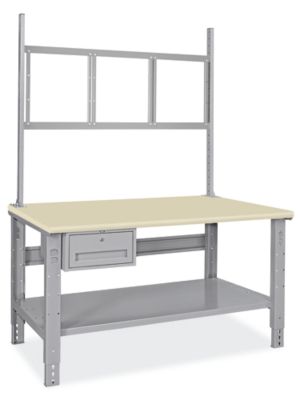 Deluxe Workstation Starter Table - 60 x 30", ESD Top H-6341-ESD