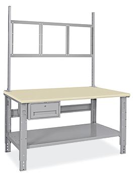 Deluxe Workstation Starter Table - 60 x 30", ESD Top H-6341-ESD