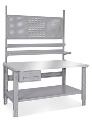 GRIP SWANY サンゾー工務店 GS IRON TABLE Premium Work Table - All Stainless Steel w/ 4