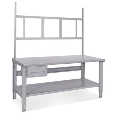Deluxe Workstation Starter Table - 72 x 30", Steel Top H-6342-STEEL
