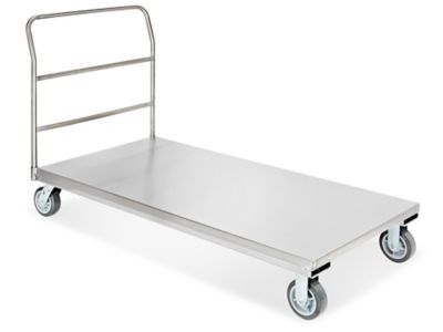 Carrito Con Plataforma De Acero Inoxidable 30 X 60 H 6349 Uline 7019