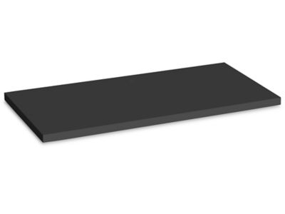 Tablette de présentation pour panneaux rainurés – 24 x 12 po, noir