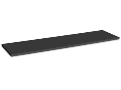 Tablette de présentation pour panneaux rainurés – 48 x 12 po, noir