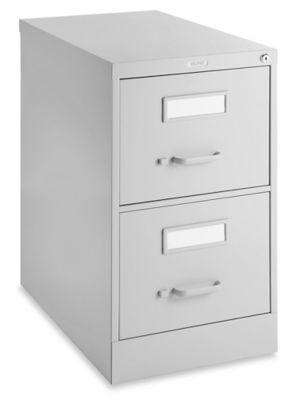 Vertical File Cabinet - Legal, 2 Drawer, Light Gray H-6365GR