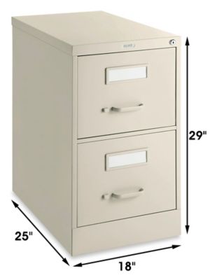 Classic Storage Cabinet - 2-Shelf, Mahogany H-6859MAH - Uline