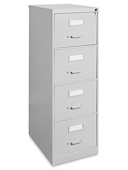 Vertical File Cabinet - Legal, 4 Drawer, Light Gray H-6366GR