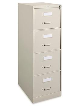 Vertical File Cabinet - Legal, 4 Drawer, Tan H-6366T