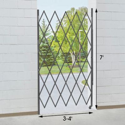 Folding Security Gate - 3-4' x 7'