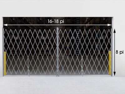 Barrière de sécurité pliable – 16 à 18 pi x 8 po – H-6374