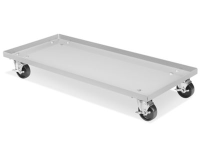 Socle roulant pour classeur – 42 x 18 po, gris clair
