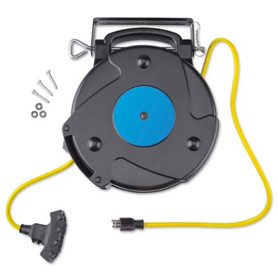 Retractable Cord Reel - Heavy Duty, 45', Single Outlet H-10990 - Uline
