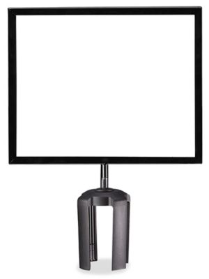 Crowd Control Sign with Bracket - 11 x 8 1/2", Blank Frame H-6418