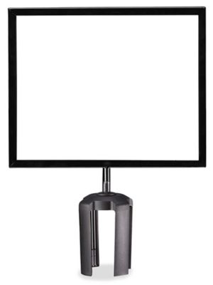 Crowd Control Sign with Bracket - 11 x 8 1/2