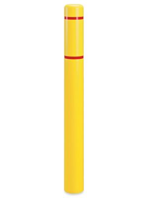 Reflective Bollard Sleeve - 4 x 52", Yellow with Red Tape H-6425