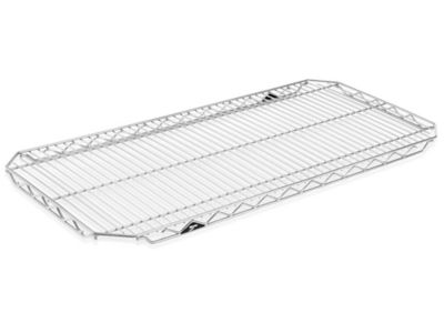 Tablettes supplémentaires en fil de métal chromé à réglage rapide – 36 x 18 po