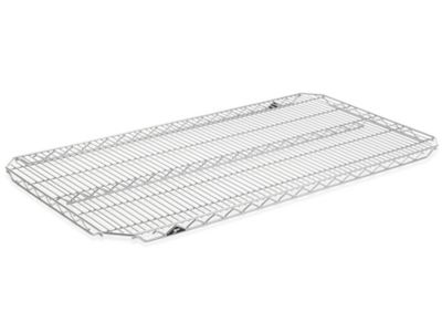 Tablettes supplémentaires en fil de métal chromé à réglage rapide – 48 x 24 po