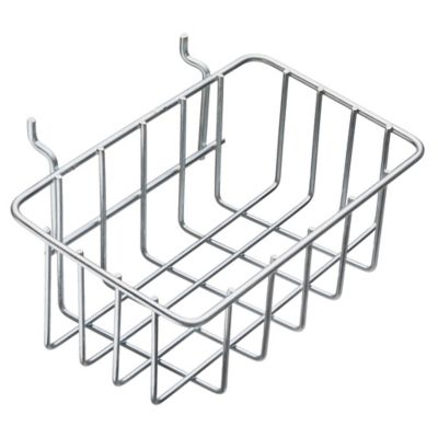 Pegboard Wire Basket - 8 3/8" Wide, Zinc-Plated H-6451