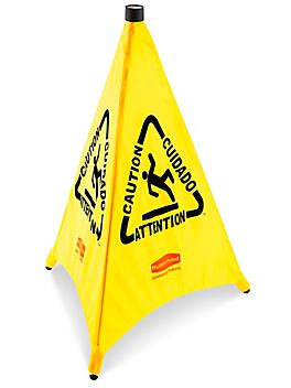 Rubbermaid&reg; Pop-up Safety Cone - 30", Multilingual H-6474