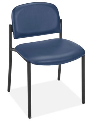 Vinyl Stackable Chair - Blue H-6522BLU