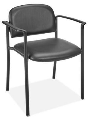  Vinyl Stackable Chair with Armrests