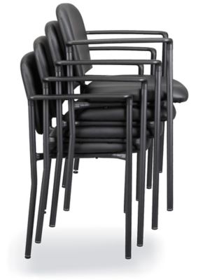 Vinyl best sale stackable chairs