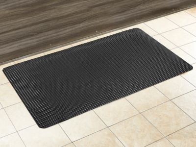 Domed Top AntiFatigue Mat 3 x 5', Glossy Black H6525BL Uline