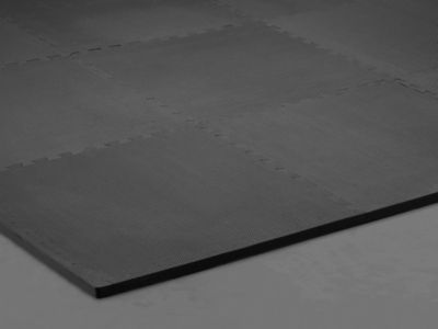 Foam Floor Tiles - 24 x 24", 1" thick, Black H-6537