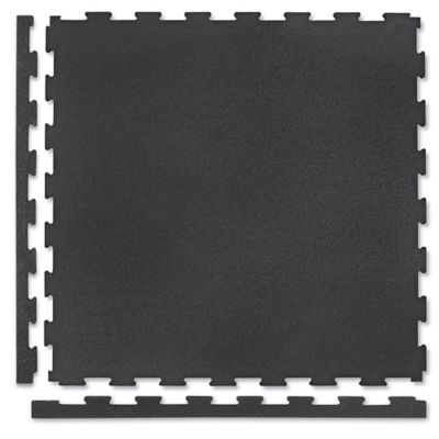 Foam Floor Tiles - 24 x 24, 1 thick, Black H-6537 - Uline
