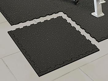 Rubber Gym Tiles - 23 x 23", Gray H-6541