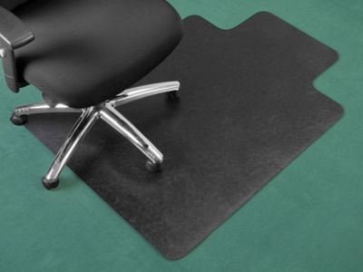 Carpet Chair Mat with Lip - 36 x 48", Black H-6543