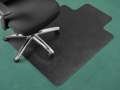 Black Chair Mats for Medium Pile Carpets - 36x 48 Rectangular Chair Mat  (Other Sizes Available)