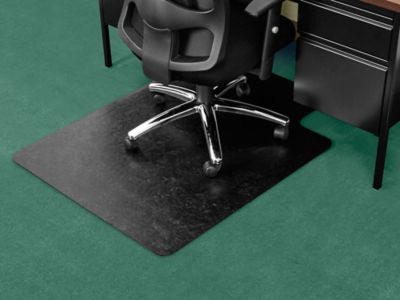 Black office online mat