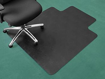 Carpet Chair Mat with Lip - 45 x 53", Black H-6544