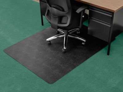 Carpet Chair Mat - No Lip, 46 x 60, Black - ULINE - H-6545